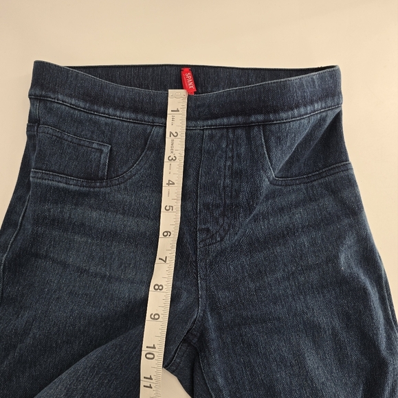 SPANX Jean-ish Ankle blue jean pull on flexible Leggings Xsmall - Picture 5 of 8